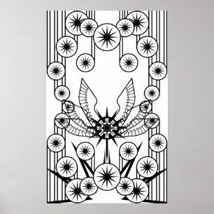 Säulen der Schaffung Poster