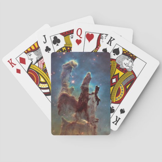 Säulen der Schöpfung, Adlernebel Hubble Space Spielkarten (Rückseite)