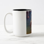 Säulen der Schöpfung, Adlernebel Hubble Space Zweifarbige Tasse (Links)