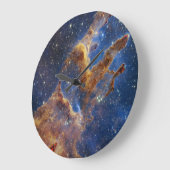 Säulen der Schöpfung im Adlernebel Große Wanduhr (Winkel)