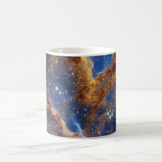 Säulen der Schöpfung im Adlernebel Kaffeetasse (Mittel)