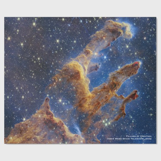 Säulen der Schöpfung James Webb Hi-Res 2022 Geschenkpapier (Flach)