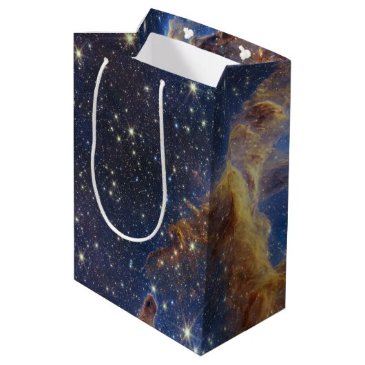 Säulen der Schöpfung James Webb Hi-Res 2022 Mittlere Geschenktüte (Rückseite Schrägansicht)