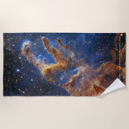 Säulen der Schöpfung James Webb Hi-Res 2022 Strandtuch (Vorderseite)