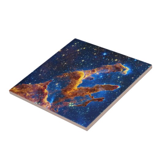 Säulen der Schöpfung - James Webb NIRCam Astronomi Fliese (Seite)