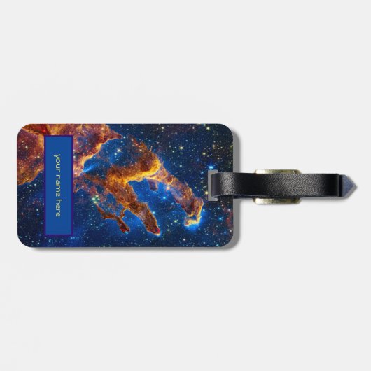 Säulen der Schöpfung - James Webb NIRCam Astronomi Gepäckanhänger (Rückseite horizontal)