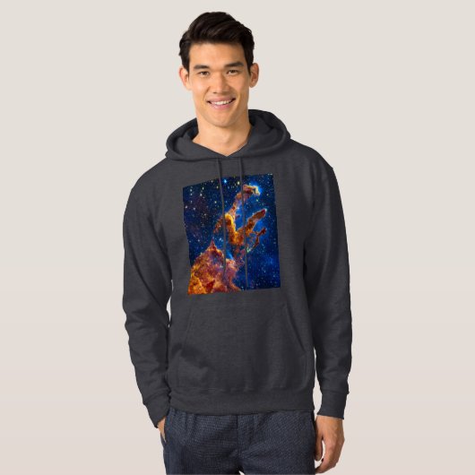 Säulen der Schöpfung - James Webb NIRCam Astronomi Hoodie (Vorne ganz)