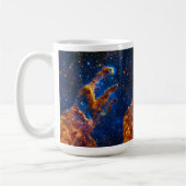 Säulen der Schöpfung - James Webb NIRCam Astronomi Kaffeetasse (Links)