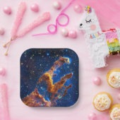 Säulen der Schöpfung - James Webb NIRCam Astronomi Pappteller (Party)