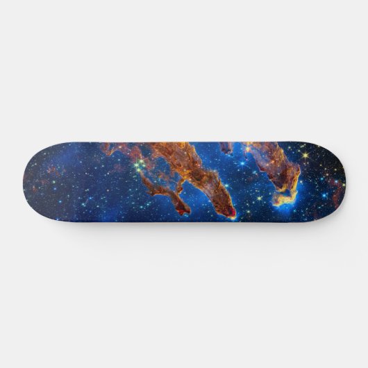 Säulen der Schöpfung - James Webb NIRCam Astronomi Skateboard (Horizontal)