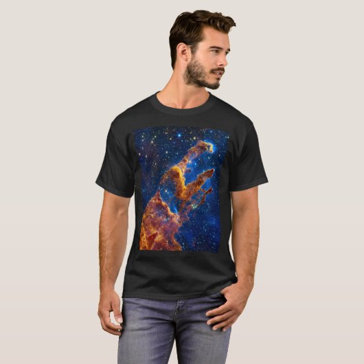 Säulen der Schöpfung - James Webb NIRCam Astronomi T-Shirt (Vorne ganz)
