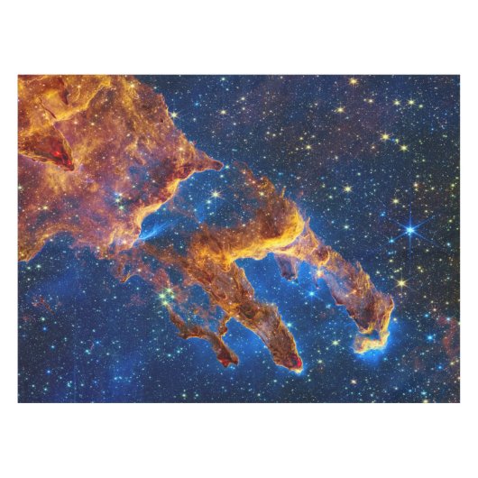 Säulen der Schöpfung - James Webb NIRCam Astronomi Tischdecke (Vorderseite (Horizontal))