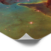 Säulen der Schöpfung M16 Adlernebel WeltraumFoto Poster (Ecke)