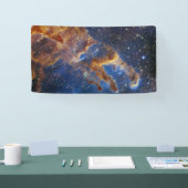 Säulen der Schöpfung sehen aus wie T-Rex Banner (Messe)