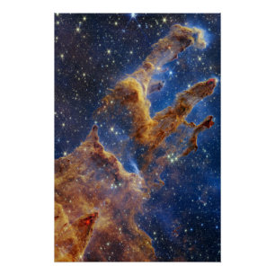 Säulen der Schöpfung sehen aus wie T-Rex Poster