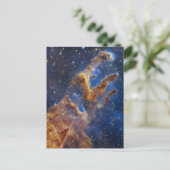 Säulen der Schöpfung sehen aus wie T-Rex Postkarte (Stehend Vorderseite)