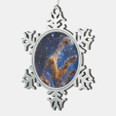 Säulen der Schöpfung sehen aus wie T-Rex Schneeflocken Zinn-Ornament (Rechts)