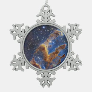 Säulen der Schöpfung sehen aus wie T-Rex Schneeflocken Zinn-Ornament