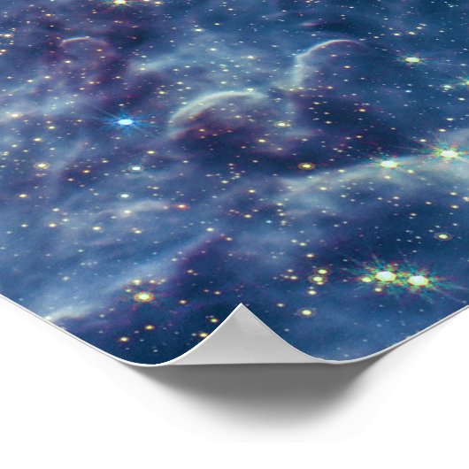 Säulen des Adlernebels M16 NGC 6611 JWT Poster (Ecke)