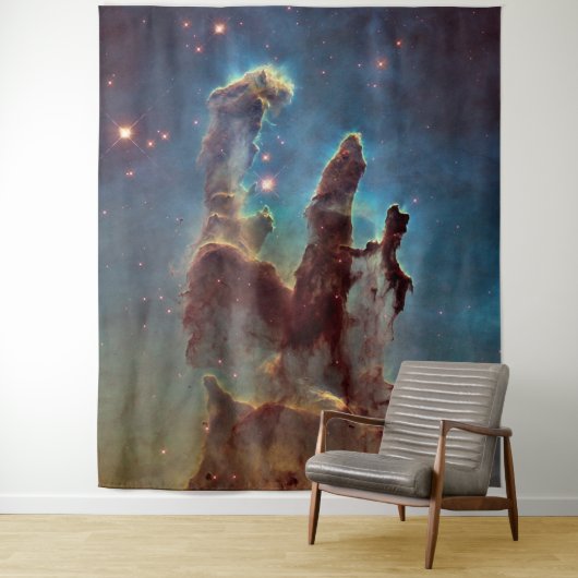 Säulen des Fotos "Vertikale Raumfahrt" Wandteppich (Beispiel)