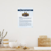 Säulen des Islam - Haddsch (Wallfahrt) Blau Poster (Küche)