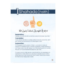 Säulen des Islam - Schahāda (Glaube) - Blau
