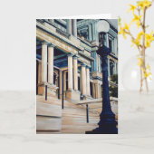 Säulen des Powers, Washington DC Grußkarte Karte (Gelbe Blume)