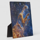 Säulen des Schöpfungsadlernebels Webb Teleskop Fotoplatte (Seite)