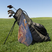 Säulen des Schöpfungsadlernebels Webb Teleskop Golfhandtuch (Gras)