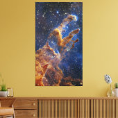 Säulen des Schöpfungsadlernebels Webb Teleskop Leinwanddruck (Insitu (Wohnzimmer))