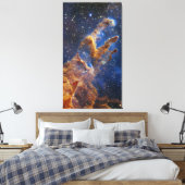 Säulen des Schöpfungsadlernebels Webb Teleskop Leinwanddruck (Insitu (Schlafzimmer))