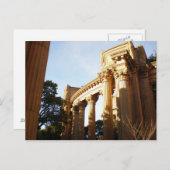 Säulen im Palast der bildenden Künste Postkarte (Vorne/Hinten)