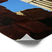 Säulen mit stilisierten Lotus Poster (Ecke)