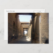 Säulen philae postkarte (Vorne/Hinten)