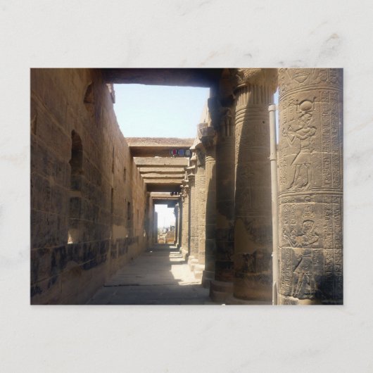 Säulen philae postkarte (Vorderseite)