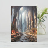 Säulen und Menschen Feiertagskarte (Stehend Vorderseite)