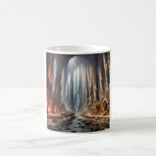 Säulen und Menschen Kaffeetasse