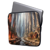 Säulen und Menschen Laptopschutzhülle (Vorderseite Links)