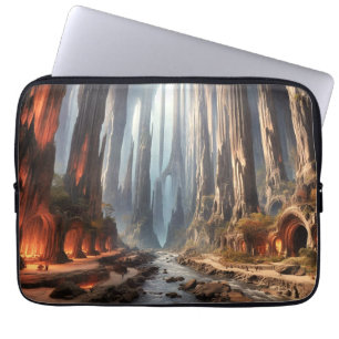 Säulen und Menschen Laptopschutzhülle