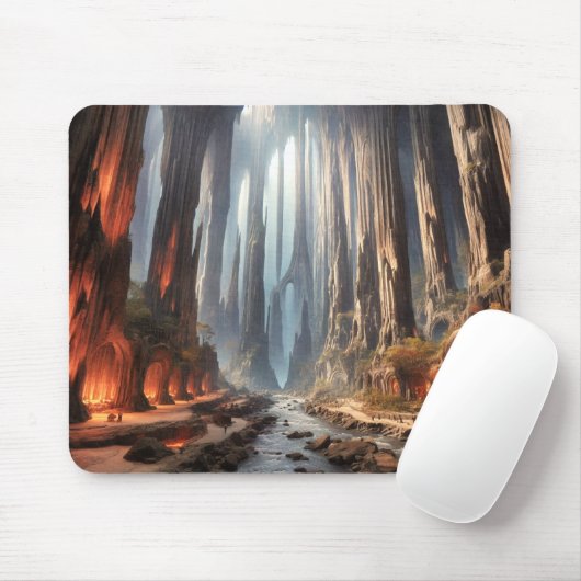 Säulen und Menschen Mousepad (Mit Mouse)