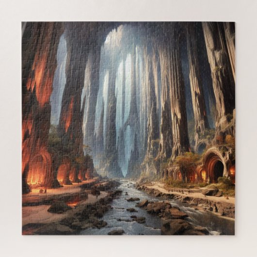 Säulen und Menschen Puzzle (Vertikal)