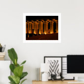 Säulen von Luxor Poster (Heimbüro)