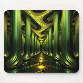 Säulengesäumter Korridor auf dem Weg zur Mystische Mousepad