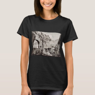 Säulenhalle der Oktavia Rom Schwarz-Weiß-Kunst T-Shirt