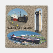 Sault Ste. Marie-magnet Magnet (Vorne)