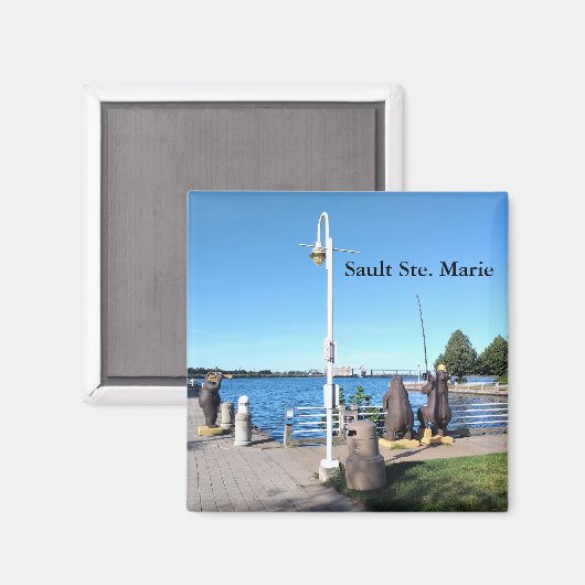 Sault Ste. Marie-Magnet Magnet (Vorderseite/Rückseite)