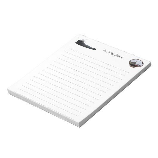 Sault Ste. Marie notepad Notizblock (Rotiert)