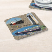 Sault Ste. Marie paper Untersetzer (angewinkelt)