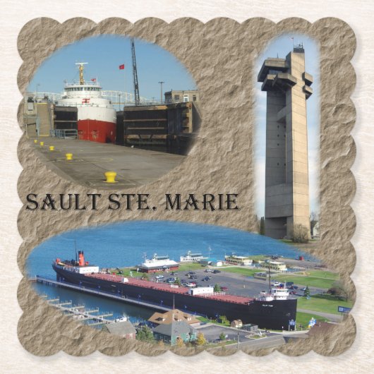 Sault Ste. Marie paper Untersetzer (Vorderseite)