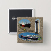 Sault Ste. Marie-Quadbutton Button (Vorne & Hinten)